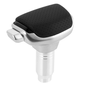 Suitable for Car Gear Head, Yacht Style Shift Handball, Punched Leather Aluminum Alloy Gear Head, Universal Model