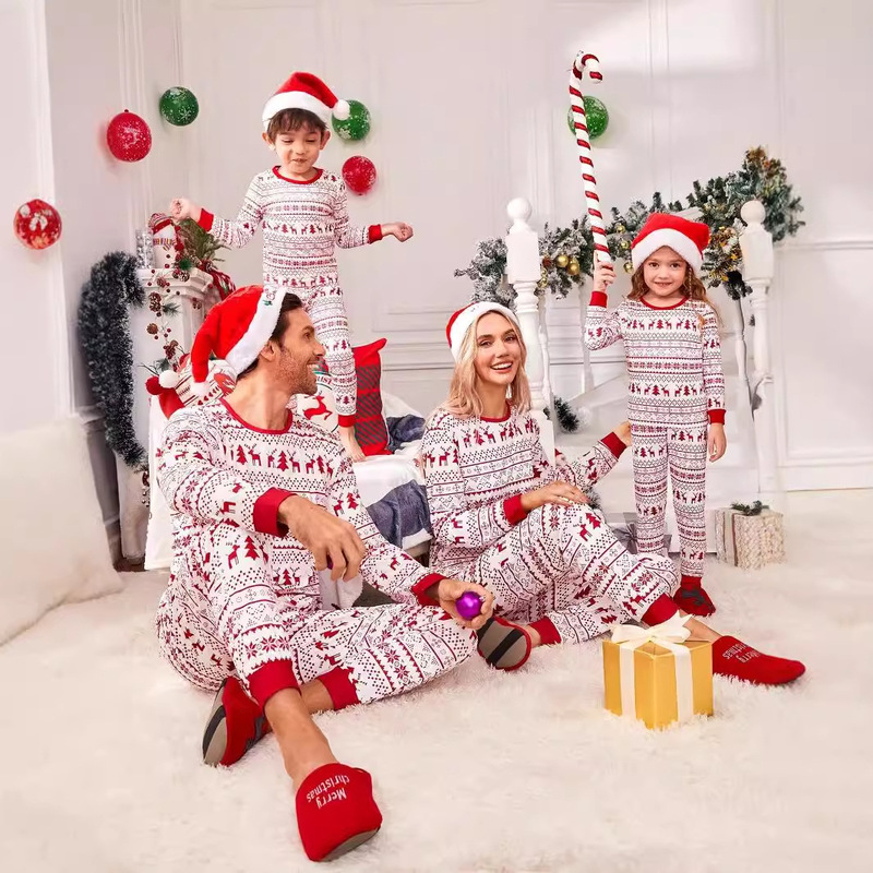 アマゾンクリスマス親子服家庭服クリスマス服欧米クリスマス綿親子パジャマ卸売り|undefined