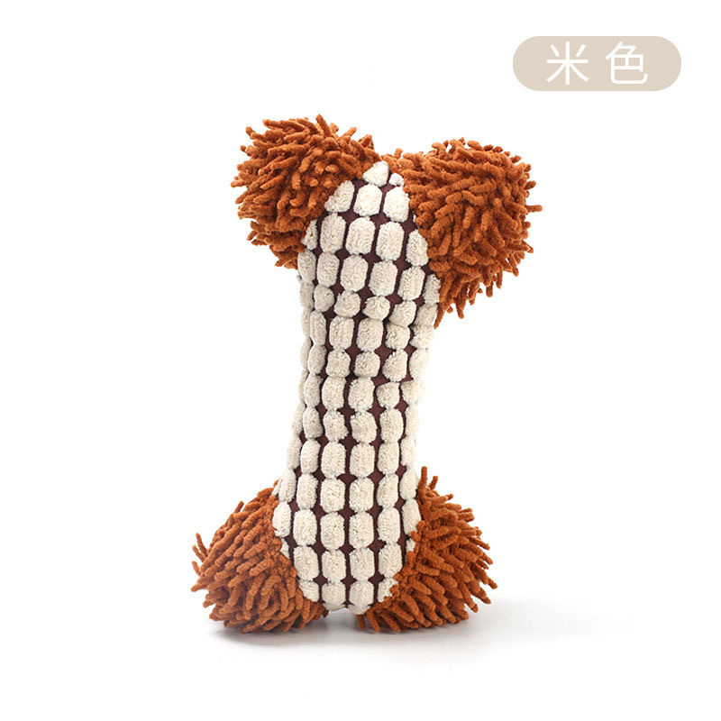 Corgi Golden Retriever lindo dinosaurio suministros para mascotas interactivo alivio tapado Juguete de perro transfronterizo sonido de felpa molar resistente a los mordiscos