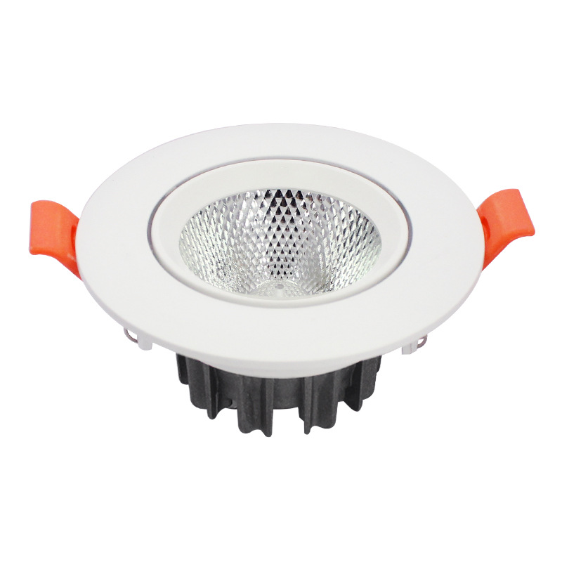 LED Spotlight incrustado cob downlight techo 5cm hogar 75mm comercial 5W12W concentrador ojo de buey