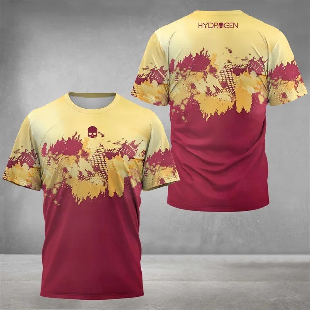 2025 venta caliente moda 3D impresión digital para hombres deportes deportes suelta transpirable manga corta cuello redondo camiseta en stock