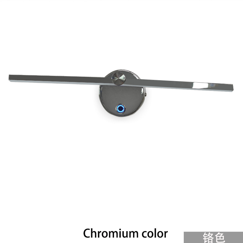 Transfronterizo dedicado moderno simple LED lámpara de pared interior espejo frontal lámpara táctil electrodeless atenuación 300 ° lámpara de pared giratoria