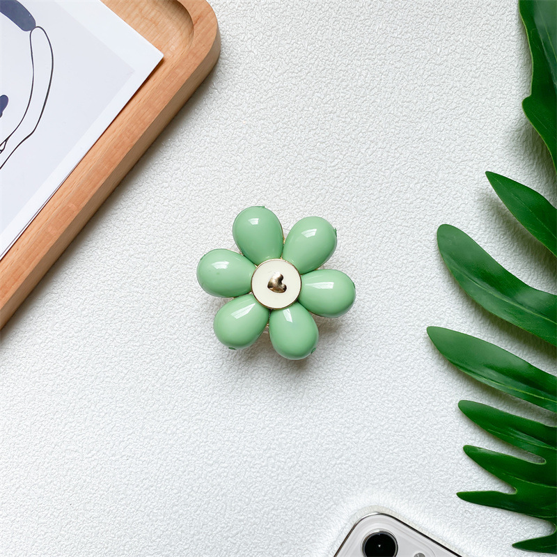 Flower Pattern Flower Metal Cute Mobile Phone Holder