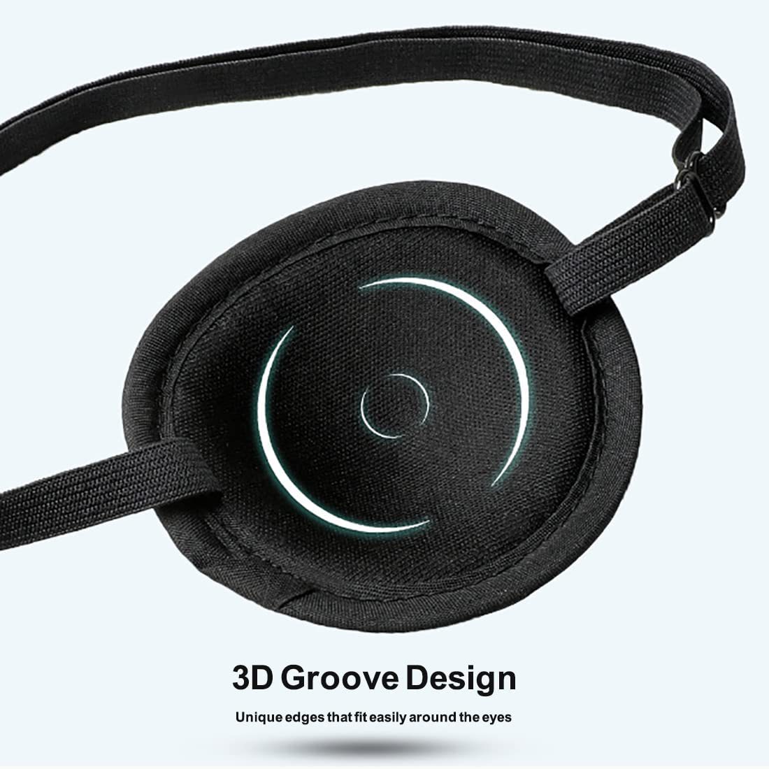 Pirata de un ojo dragón máscara de ojo 3D ambliopía formación de estrabismo máscara de ojo individual sombreado transpirable parche ocular juguetes de Halloween