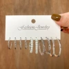 YT-12433 Pearl board 5 pairs of earrings