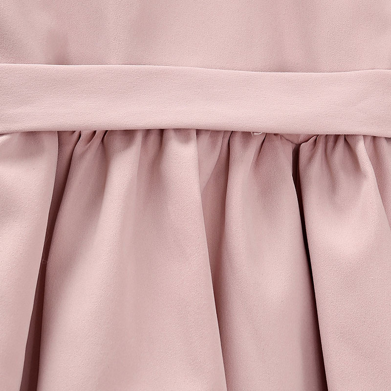 XUANMU Kids Long Sleeve Dress for Girls Spring Autumn New Child Casual Shirred Patched Princess Dress Clothing X026A_viptrois.com