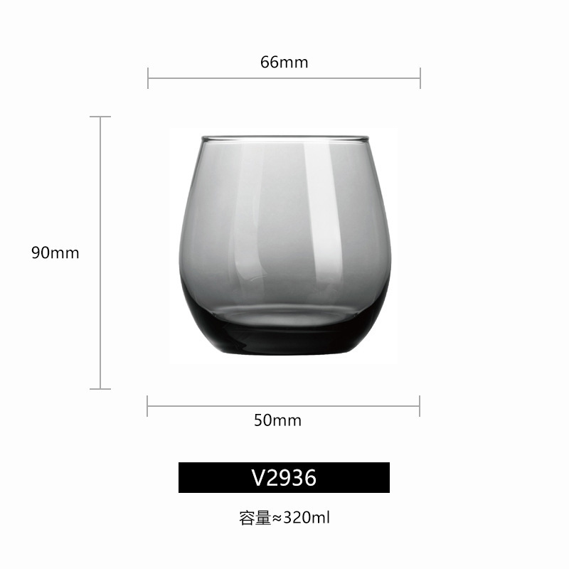 1-V2936 Mann Ningcai straight cup 320ml mystery gray