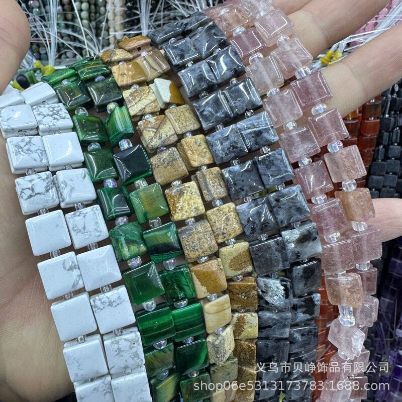 10mm Square Natural Agate Crystal Irregular Square Groove Jewelry Pieces DIY Amethyst Tiger Eye Beads 10mm Square Natural Agate Crystal Irregular Square Groove Jewelry Pieces DIY Amethyst Tiger Eye Beads