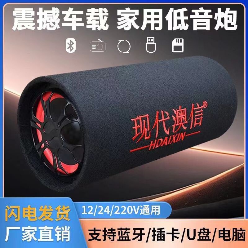 Car Subwoofer Electric Vehicle Home Use 12V24V220V Bluetooth Car Truck Audio Computer Subwoofer
