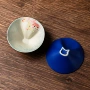 手绘陶瓷小猫斗笠品茗杯
