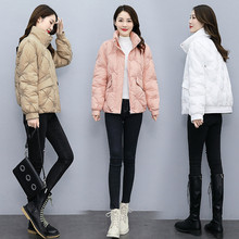 2022品牌羽絨棉服女輕薄款秋冬季高端女士短款立領小個子棉衣外套