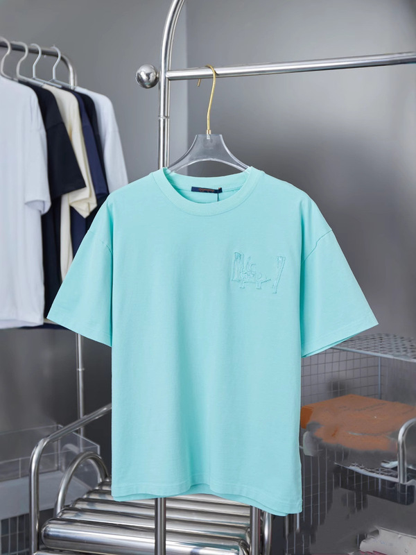 Donkeyjia 25 新しいスタイルの布刺繍文字ロゴ半袖男性と女性のルーズで多用途な T シャツトップ OS の正しいバージョン|undefined
