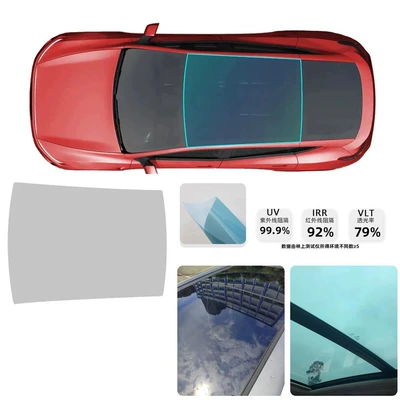 of 26 Tesla Model Y: Car paint protective film - skylight-ice-armor-light-blue-26-renewal-modely-standard-version