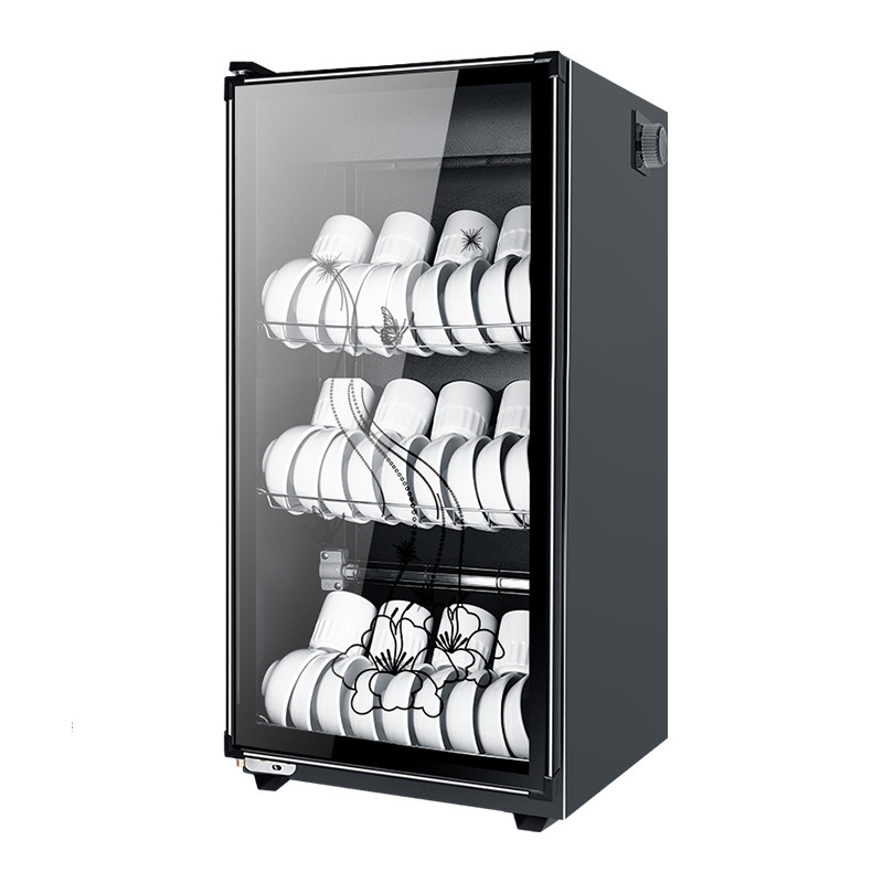 Nuevo gabinete de desinfección de palillos y palillos, mesa de negocios doméstica vertical de doble puerta de acero inoxidable, gabinete de desinfección de escritorio de cocina de pequeño hotel image 3