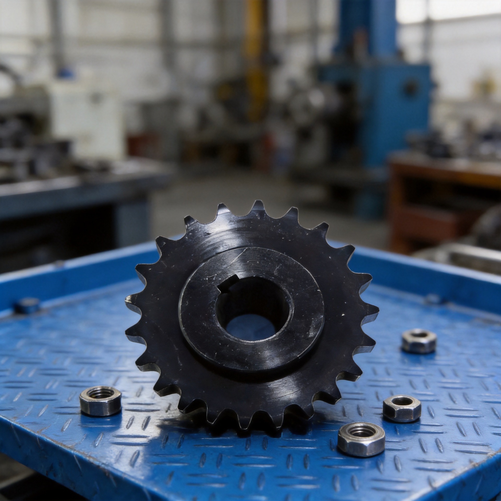 Sprocket manufacturer has a large stock of 45 steel A3 high-precision finished hole sprockets in various specifications, high-frequency hardened and blackened