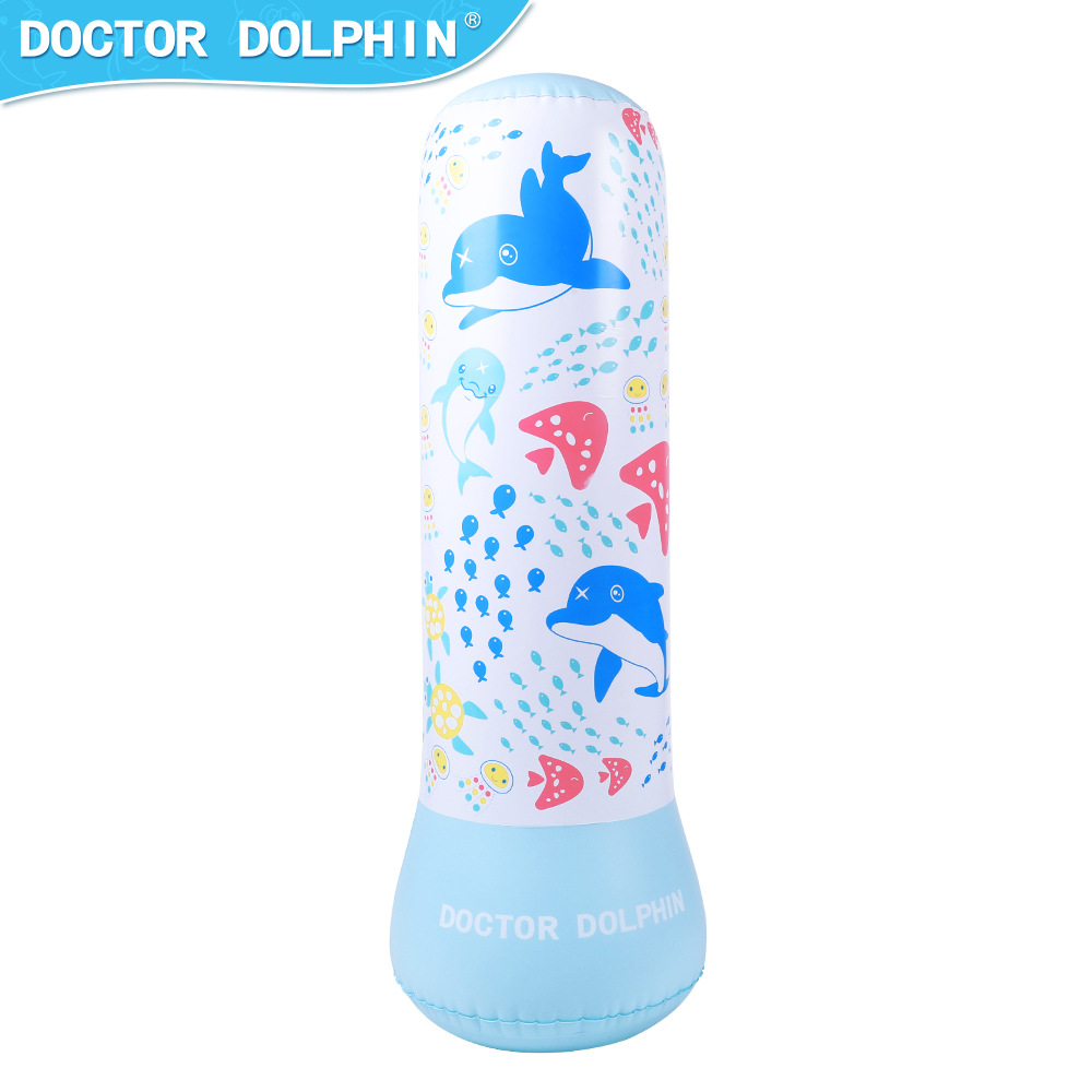 Doctor Dolphin | Vaso inflable para niños 120cm columna de boxeo 90cm columna de boxeo para niños columna de boxeo inflable para niños