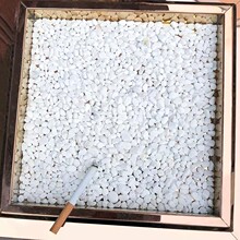 酒店垃圾桶灭烟石白色小石米灭烟石英砂细砂彩色灭烟沙子造景铺路