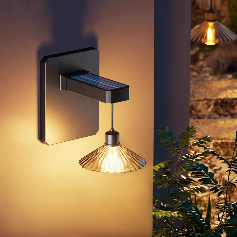 Cross-Border New Solar Garden Lights, Modern and Simple Solar Wall Lights, Outdoor Exterior Wall Corridor Balcony Lights