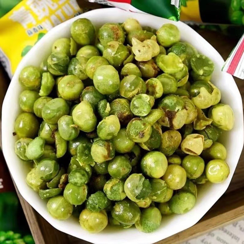 Yide Li Green Peas Snack Small Packaging Peas Garlic BBQ Spicy Fried Snack Manufacturer Wholesale