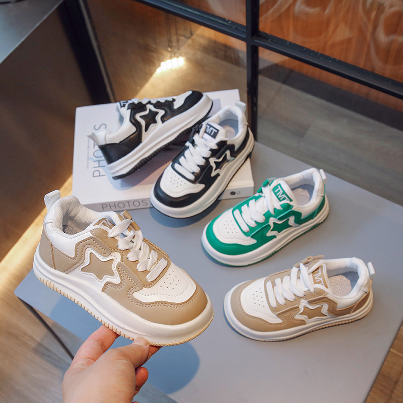 Zapatillas deportivas para niños, otoño 2024, zapatillas deportivas de marca a la moda para niñas, antideslizantes, para niños mayores, estudiantes, zapatillas de estilo coreano a la moda para niños