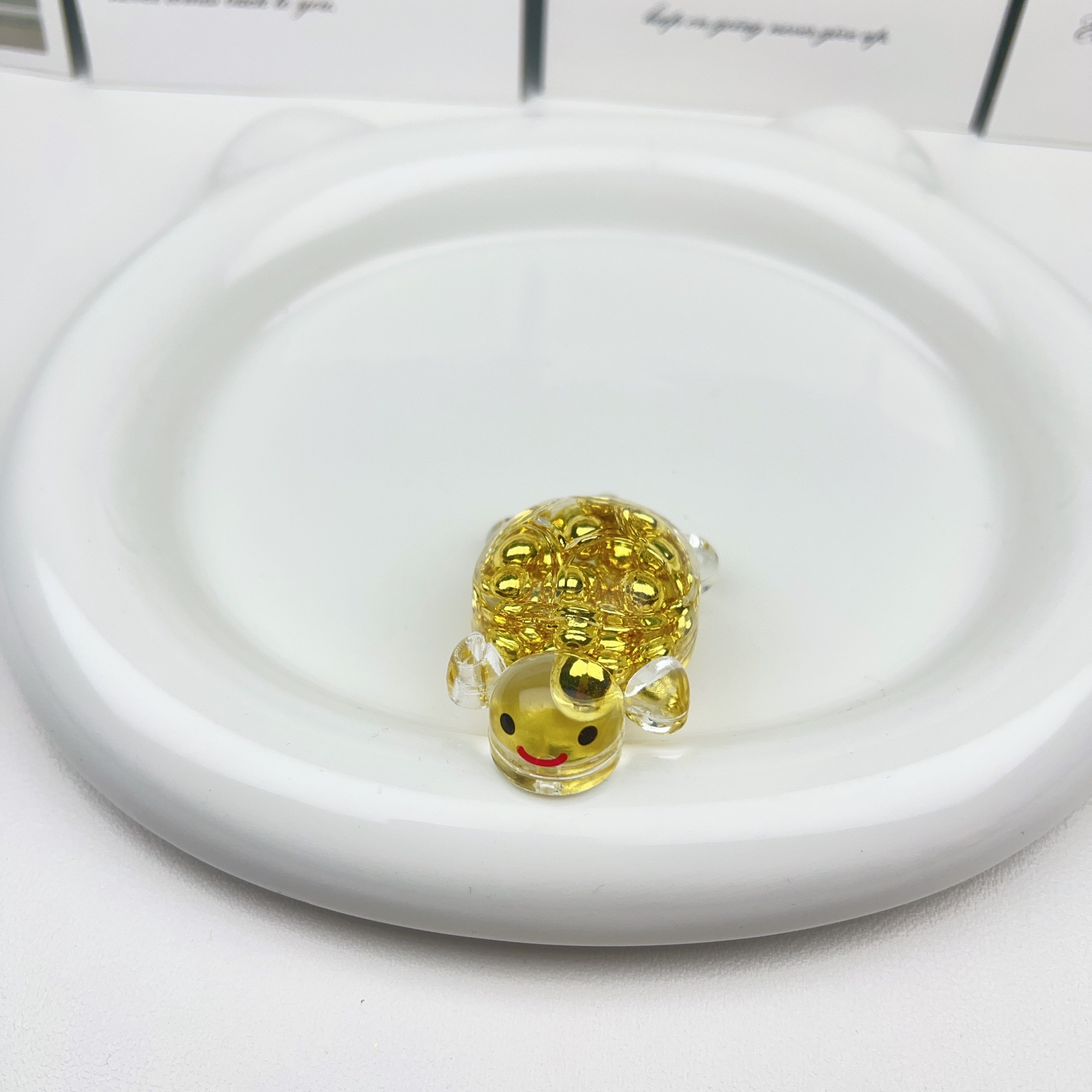 Chatter en vivo explosión de joyería DIY arena flotante en aceite explosión tortuga llavero bolso de teléfono móvil colgante decoración de escritorio