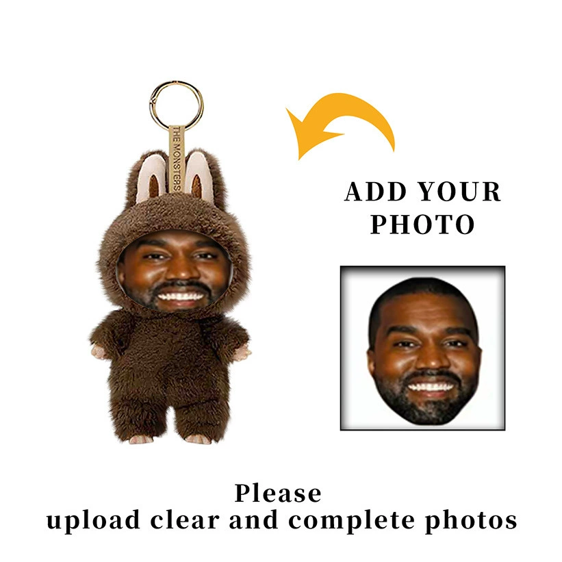 跨境拉毛布布la爆款bubu朋友礼物娃娃公仔钥匙扣潮玩盲盒一件代发