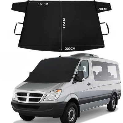 Cover Anti-Frost, Car snow shield - black-600d-oxford-cloth-pu-coating-200x115cm