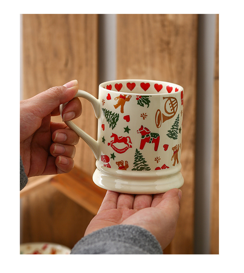 1 Piece Quantity Home Occasion Porcelain Material Christmas Vacation Flower Porcelain Dinner Plate 1 Piece