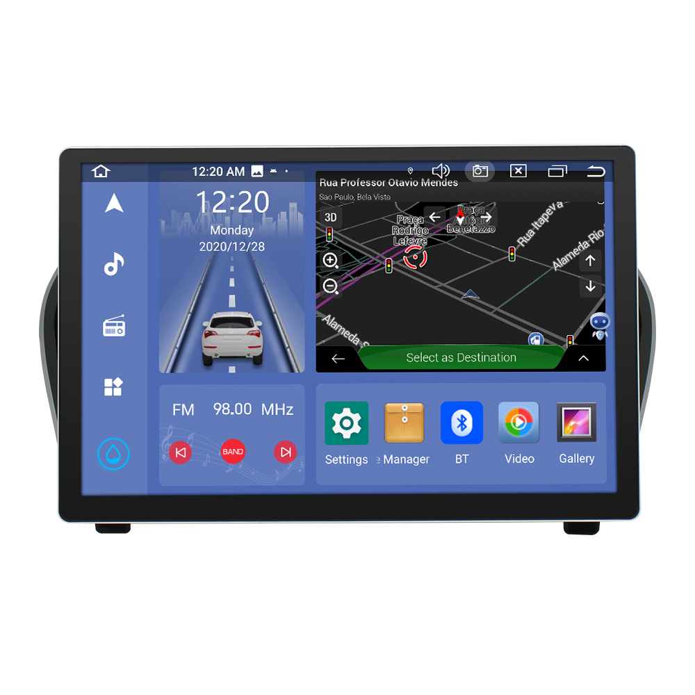 Para Nissan Juke 13,3 pulgadas pantalla grande coche Android navegación GPS integrado máquina revertir imagen