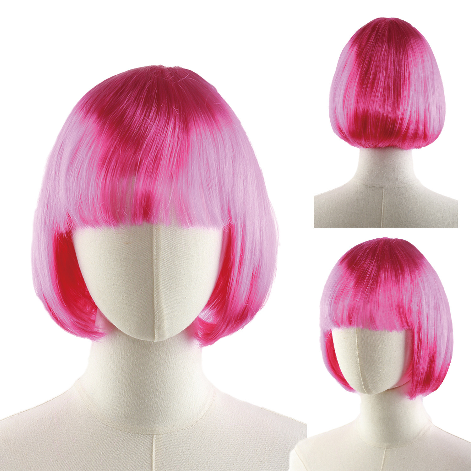 Cabello corto y recto de la mujer, cabello estudiantil, facial, chica famosa en línea, bobobo, bobobo, cabeza P, dulce y lindo