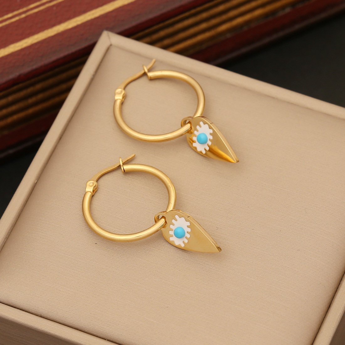 Turquoise accessory, jewelry stainless steel, European style 4