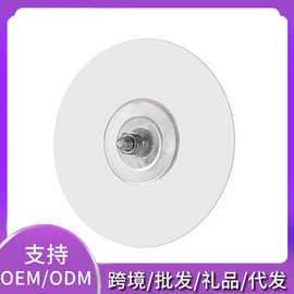 免钉置物架强力粘钩圆形透明挂勾螺丝贴挂钩免打孔M4M5M6吸盘挂钩