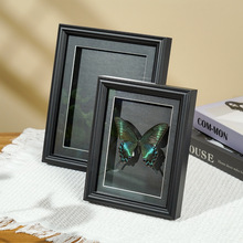 中空2cm蝴蝶相框手工纪念相框干花标本玻璃画框摆台墙上装饰品