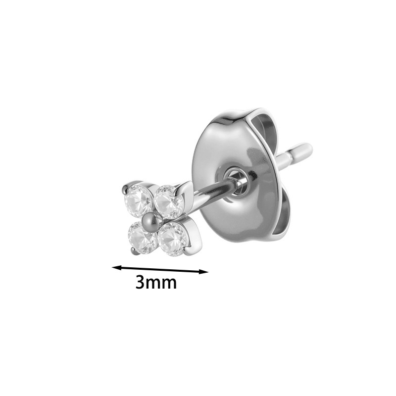 Bijou de piercing fleur en titane hengsen pour lèvre et cartilage_voghion.com