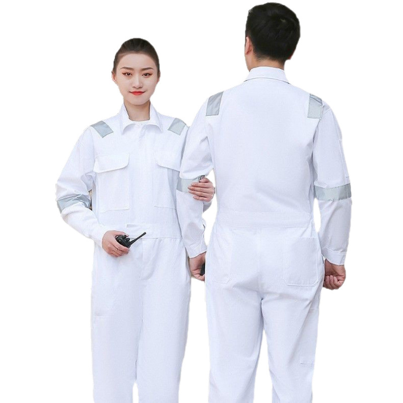 Trajes de trabajo de algodón reflectantes, marineros, herramientas de petróleo marino, ropa de protección laboral de manga larga, primavera y otoño, ropa de algodón de manga larga.