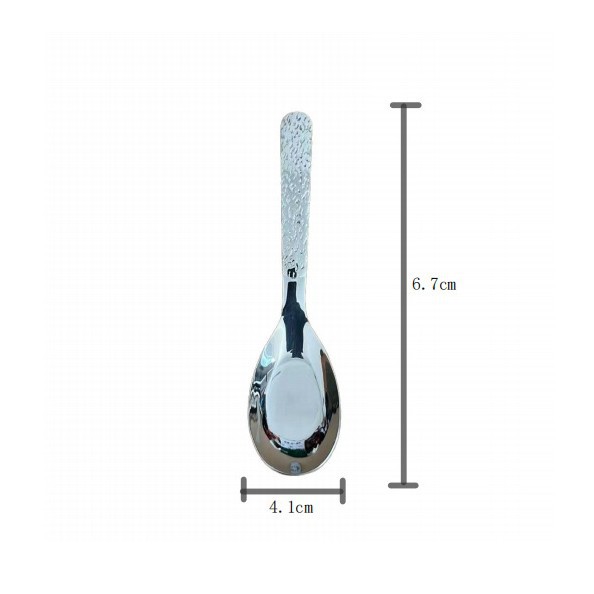 [걸쭉하게] 돌무늬 루이 플랫 스푼 (47.5g)