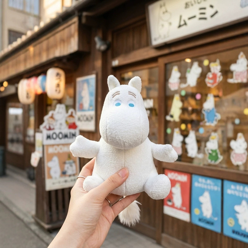 New Creative Moomin Claw Machine Plush Toy Moomin Pillow Stuffed Animal Forest Animal Series Hippopotamus Rhinoceros