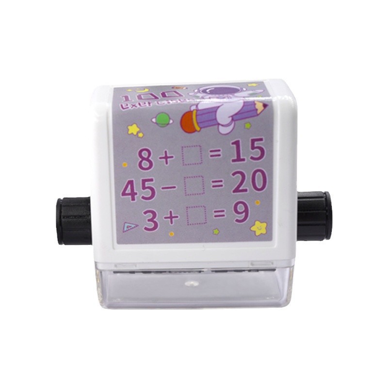 Rellene los espacios en blanco Sello de pregunta Sello de enseñanza de suma y resta Estudiantes Maestros Padres Sello de pregunta de aritmética Sello de enseñanza de rueda de desplazamiento