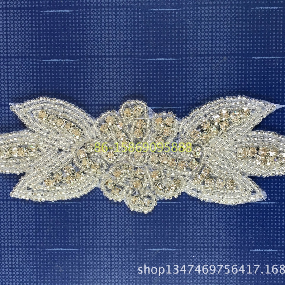 水钻饰品背胶布贴衣服补丁手缝DIY婚纱帽子肩部腰部装饰辅料现货