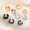 Universal ear clips, brand retro earrings, suitable for import, punk style, no pierced ears, internet celebrity