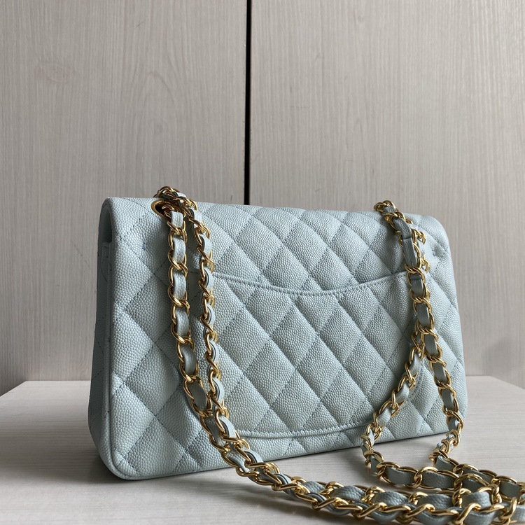 Classic small leather one-shoulder bag