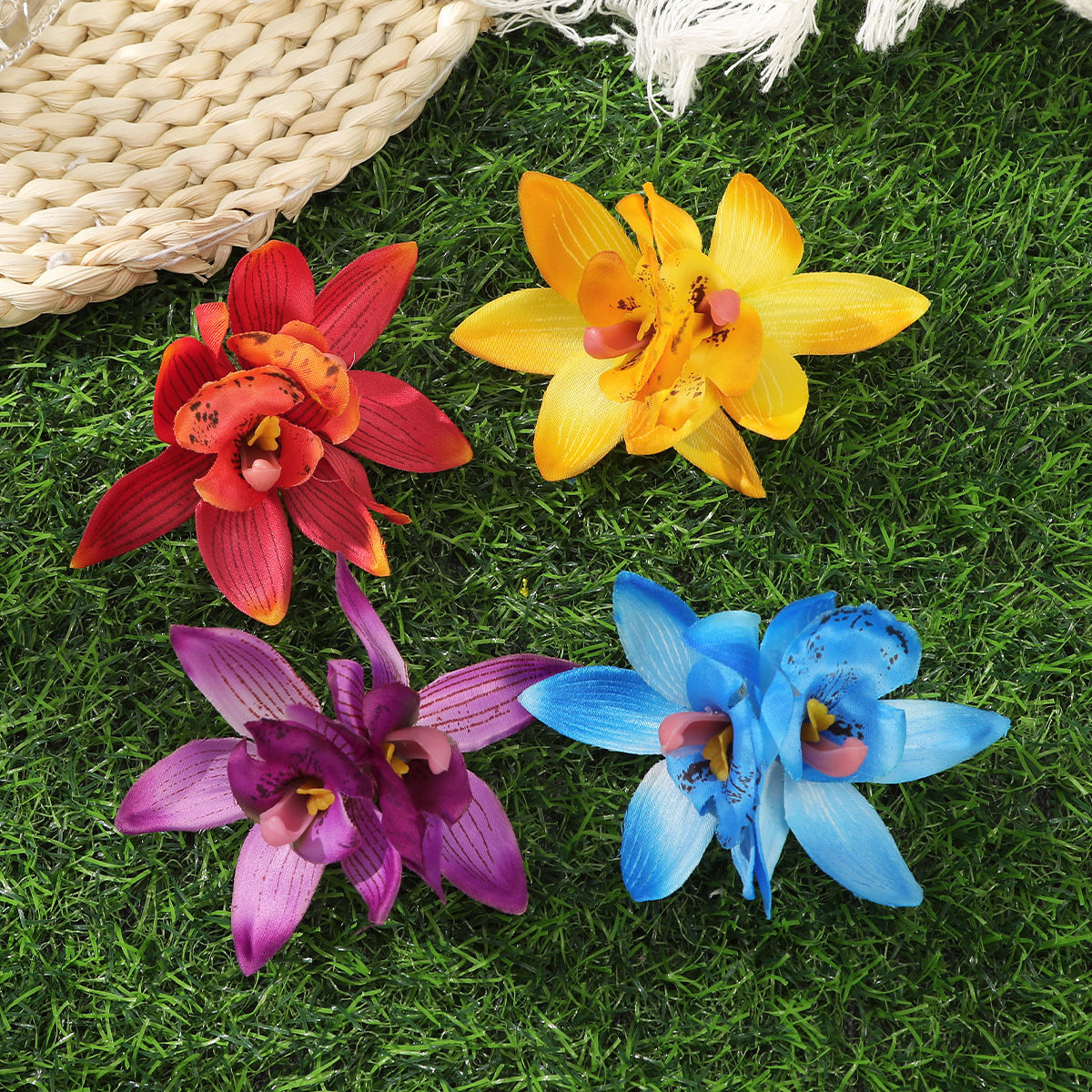 Women's Adults Flower Floral Elegant Romantic Sweet Flower Side Clip Printing And Dyeing Flowers Flower Side Clip Headwear display picture 4
