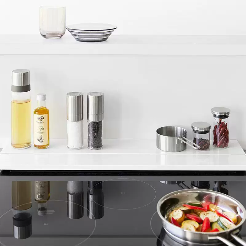 日本储物台面伸缩隔板收纳置物架家用调料餐具锅具放置整理分层板