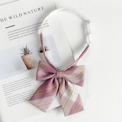 Jk bow tie shirt women Japanese style uniform college casual straight collar sailor uniform bow tie school uniform with ribbons and small long-handled tie
