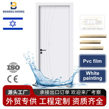 厂家直销 外贸跨境热销 以色列 可定制平开wpc复合门学校酒店公寓