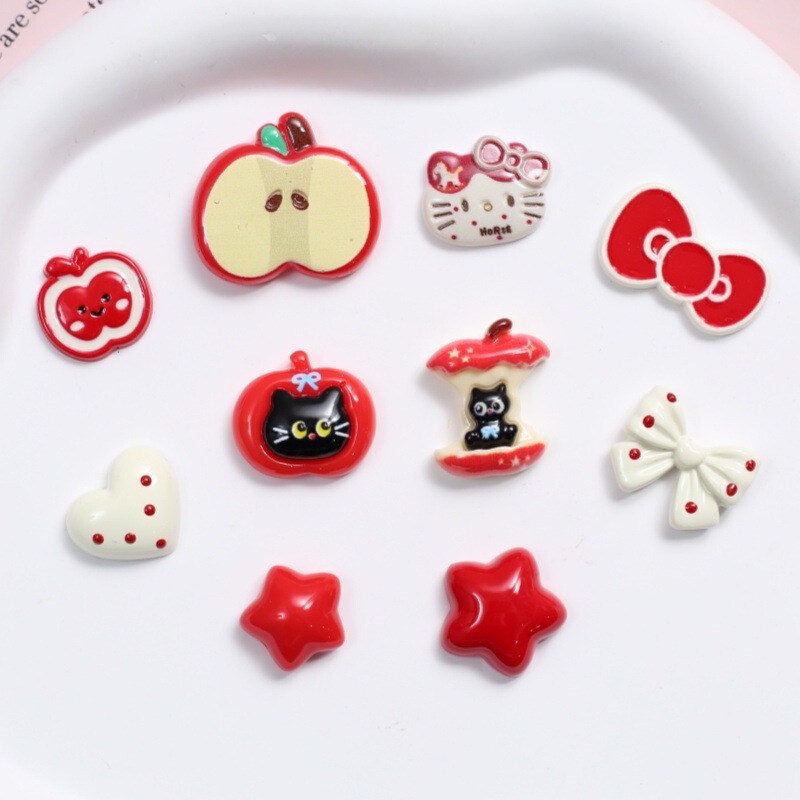 Mini Glossy Cat Bow DIY Handmade Cream Glue Hairpin Phone Case Keychain Jewelry Resin Accessories Mini Glossy Cat Bow DIY Handmade Cream Glue Hairpin Phone Case Keychain Jewelry Resin Accessories