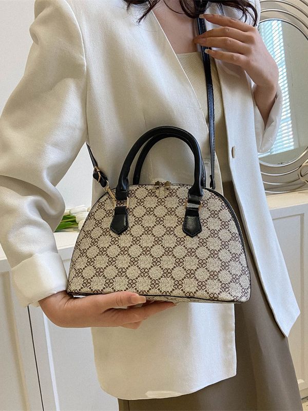 Fashion Retro Style Bag Women's Casual 2023 Popular Textured Shell Bag Popular Simple Casual Handbag for Women