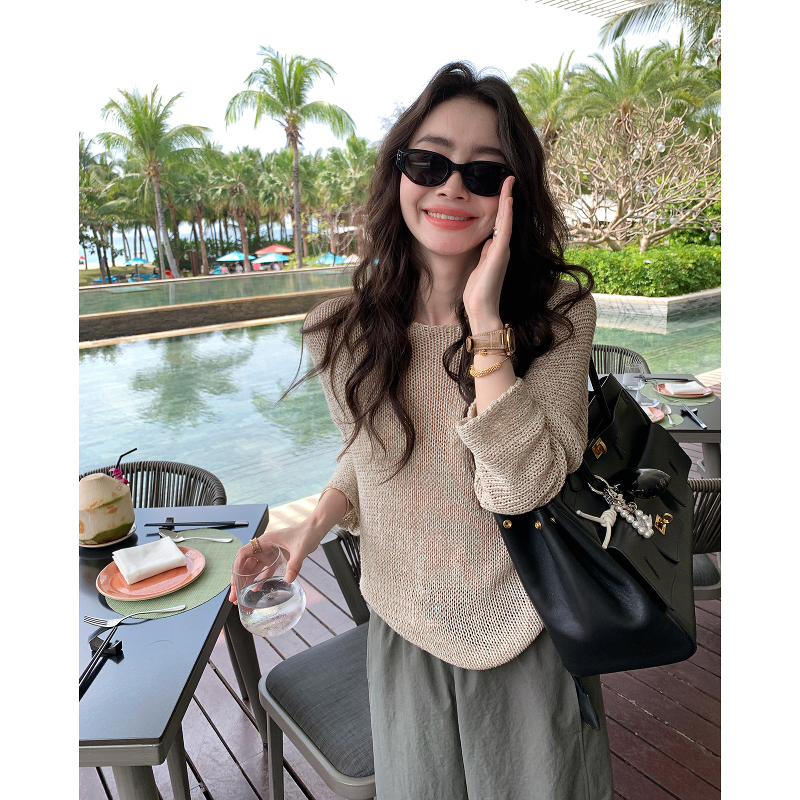正奇特服饰/ 多色自留 2026春夏新款女桑蚕丝亚麻嗲精罩衫宽松
