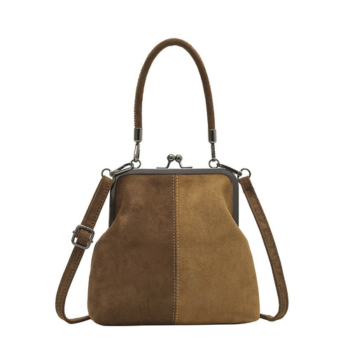 Personalized and fashionable casual shell mobile phone bag, new retro cross-body bag, clip-on handbag, commuting one-shoulder cross-body bag