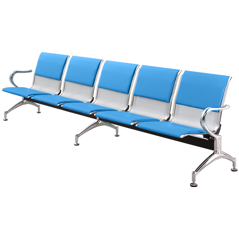 Silla triple de espera para hospital, aeropuerto y salas públicas, resistente y cómoda image 6